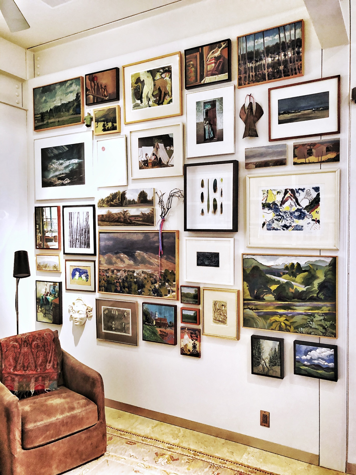Commercial art display in Sun Valley office lobby